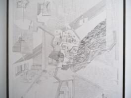 Bleistiftzeichnung Projekt 4x4x4x4, Abschluss 2023 © kai werner schmidt für Kunstakademie Düsseldorf, 2023 
